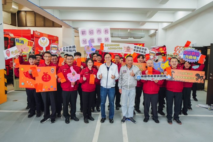 桃市消防創新AI救護系統獲肯定 張善政慰勉消防同仁表敬意 76 22 1