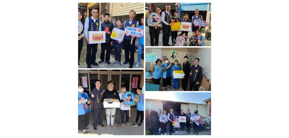 雙B上場!雲林警關懷少年　少輔寒冬送暖