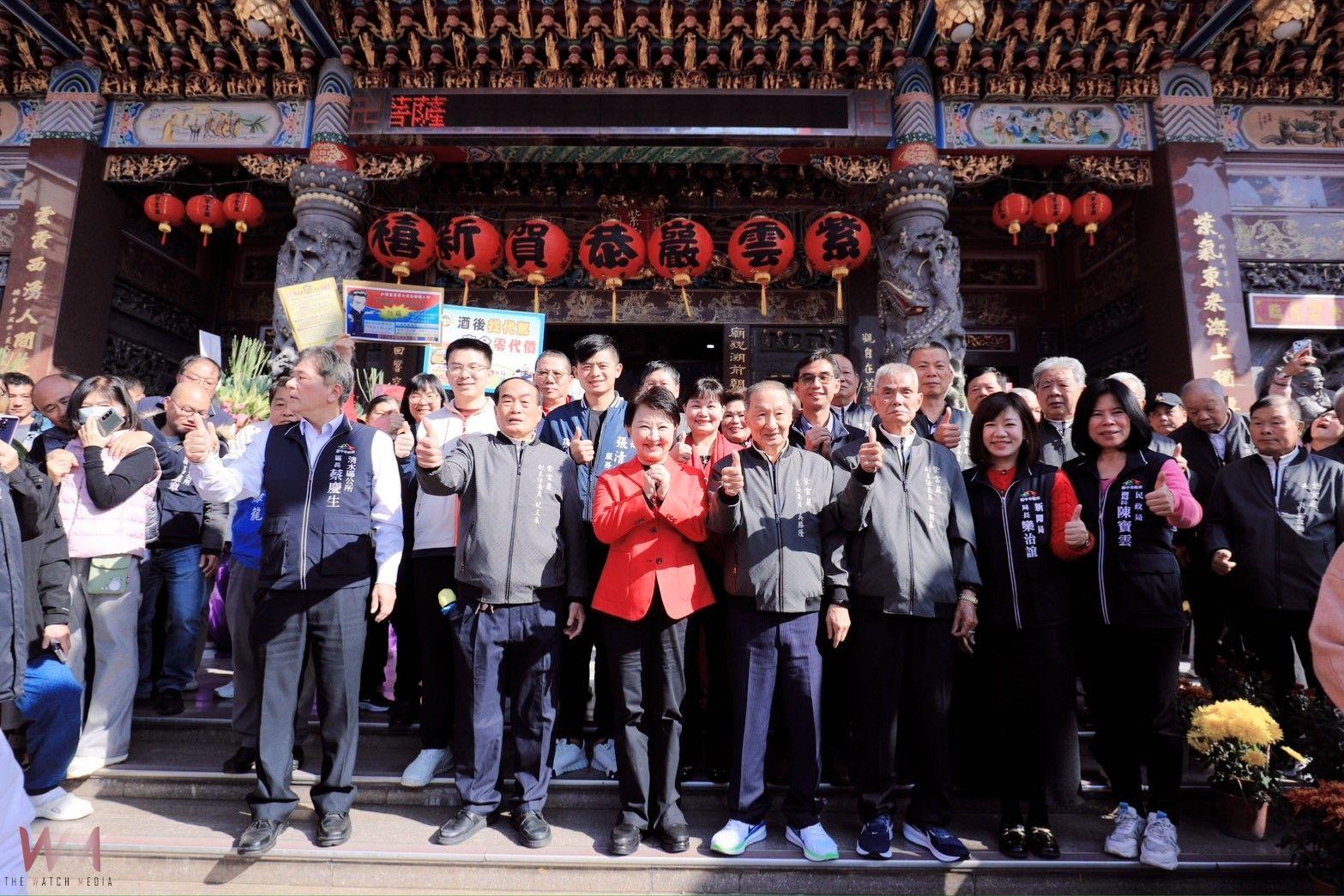 市長盧秀燕大年初一海線兩宮廟發紅包 期許台中持續蛻變與茁壯、更加幸福快樂 - https://www.watchmedia01.com