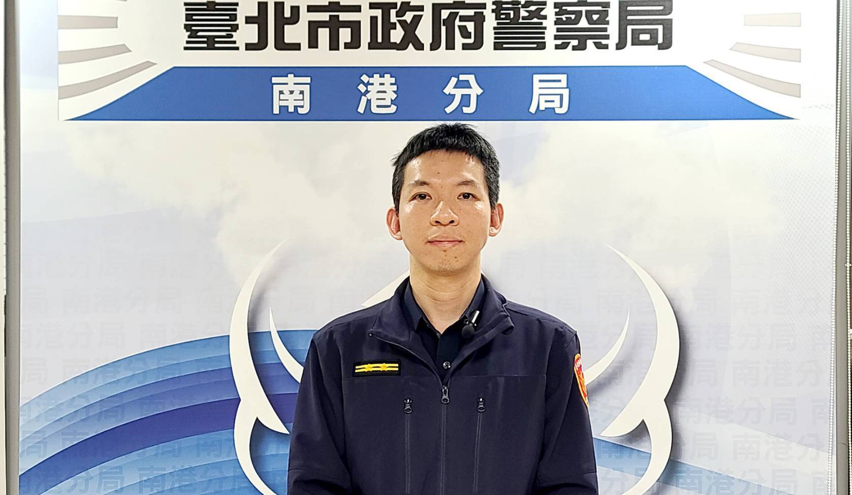 同德派出所所長 劉昱廷。(記者薛秀蓮翻攝)