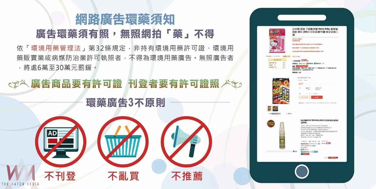 網購環境用藥恐觸法 彰縣環保局籲守「3不原則」避免挨罰 - https://www.watchmedia01.com