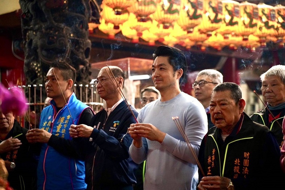 大年初四走春祈福迎財神 蔣萬安：金蛇年將迎來臺北市整體經濟起飛