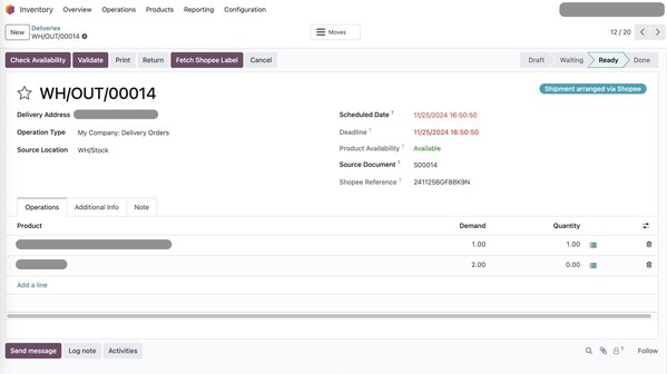 Odoo 推出 Shopee 蝦皮連接功能,支援亞洲區全通路電商