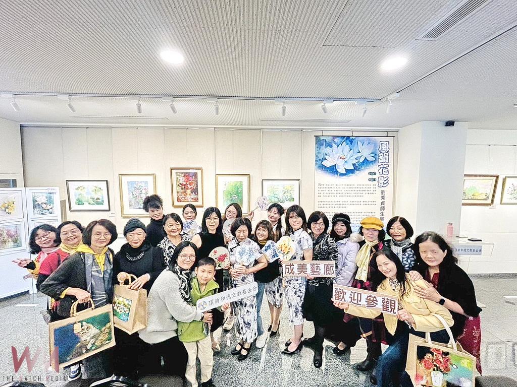 意境萬千劉秀貞師生創作展 畫裡盡是花姿展風韻