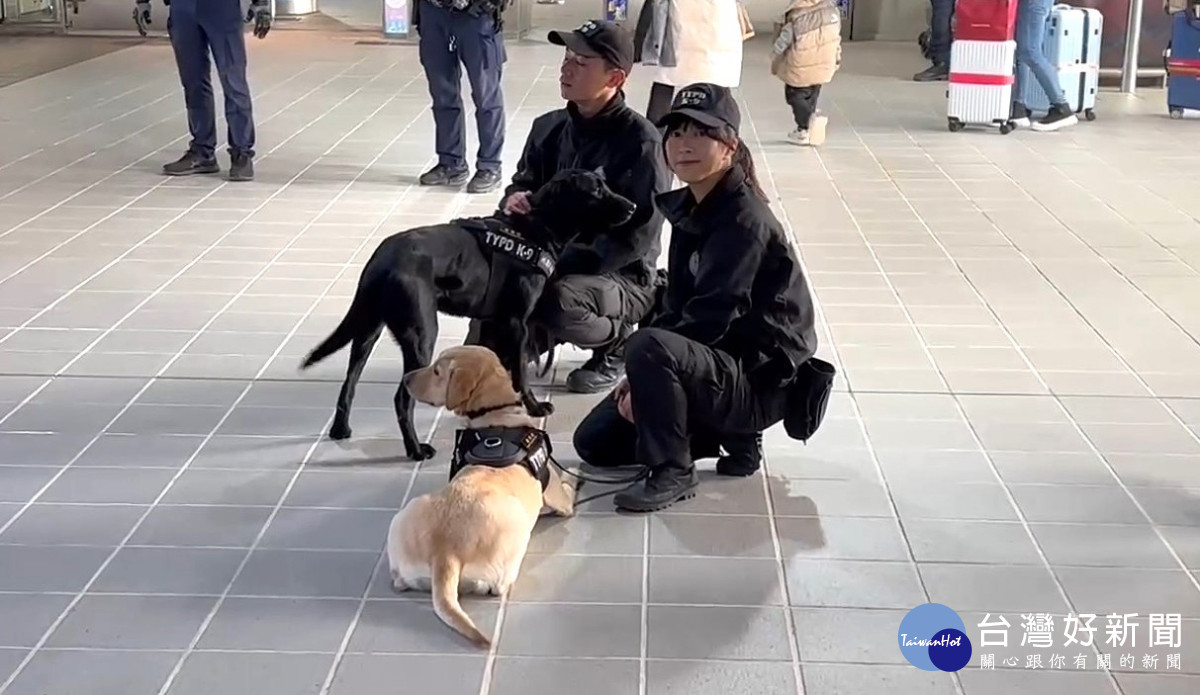 桃警舉辦「防制重大人為危安實警演練」。