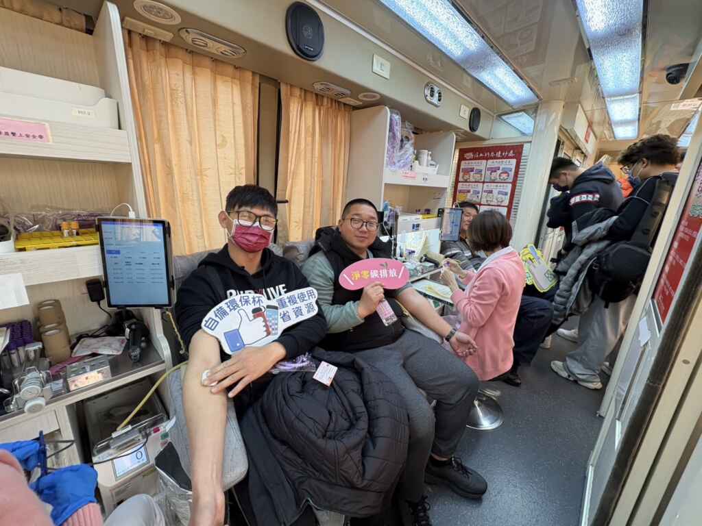 中市清潔隊員暖心捐血做公益