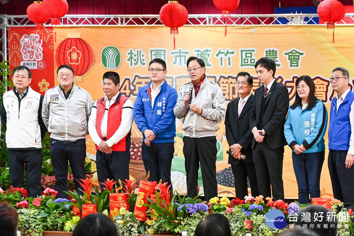 桃園市長張善政於「蘆竹地區114年度農民節表彰大會」中致詞。<br /><br />