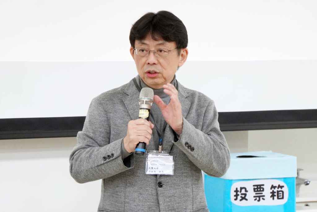 ▲大葉大學校長方文昌期許協會凝聚系友力量。（記者林明佑翻攝）