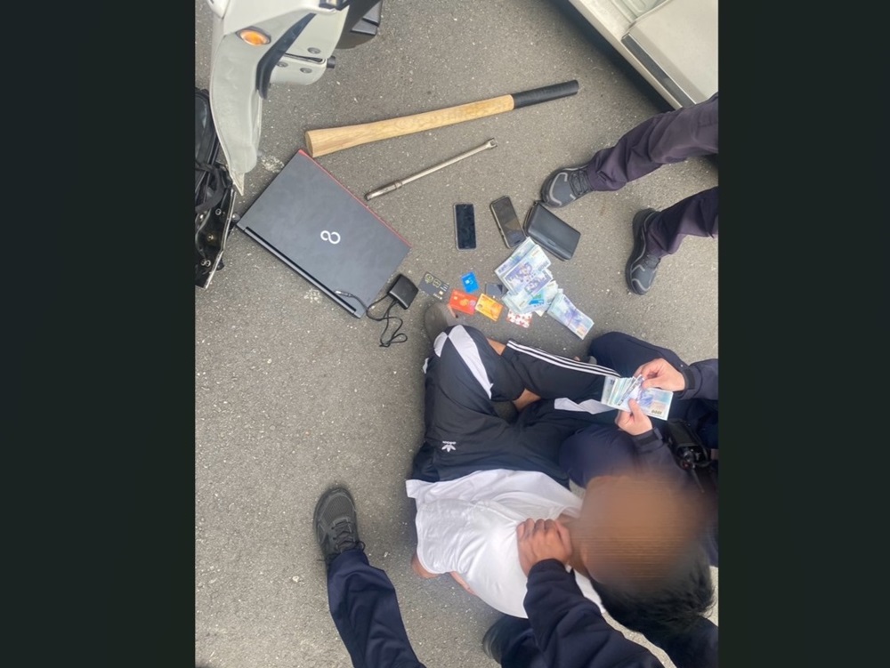 年假結束就開工 警巡簽熱點眼尖逮兩車手 212 cnews204250206a01