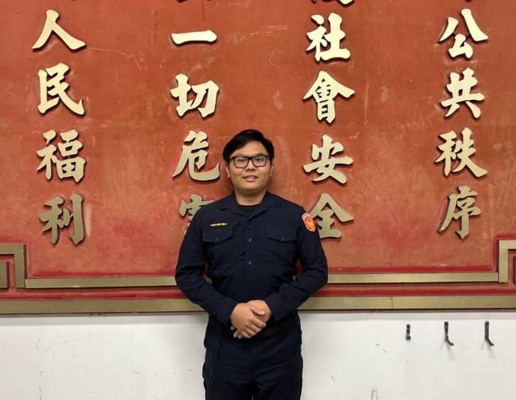 萬芳派出所警員林于禮。(記者 張艷君翻攝)