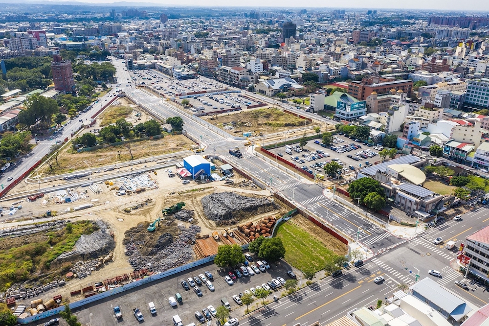 ▲嘉義市建國二村、復興新村市地重劃空拍。（圖/嘉義市政府提供）