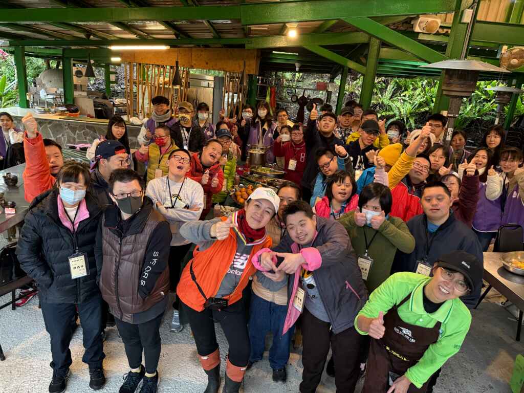 ▲唐氏症青年與師大學生建立深厚友誼