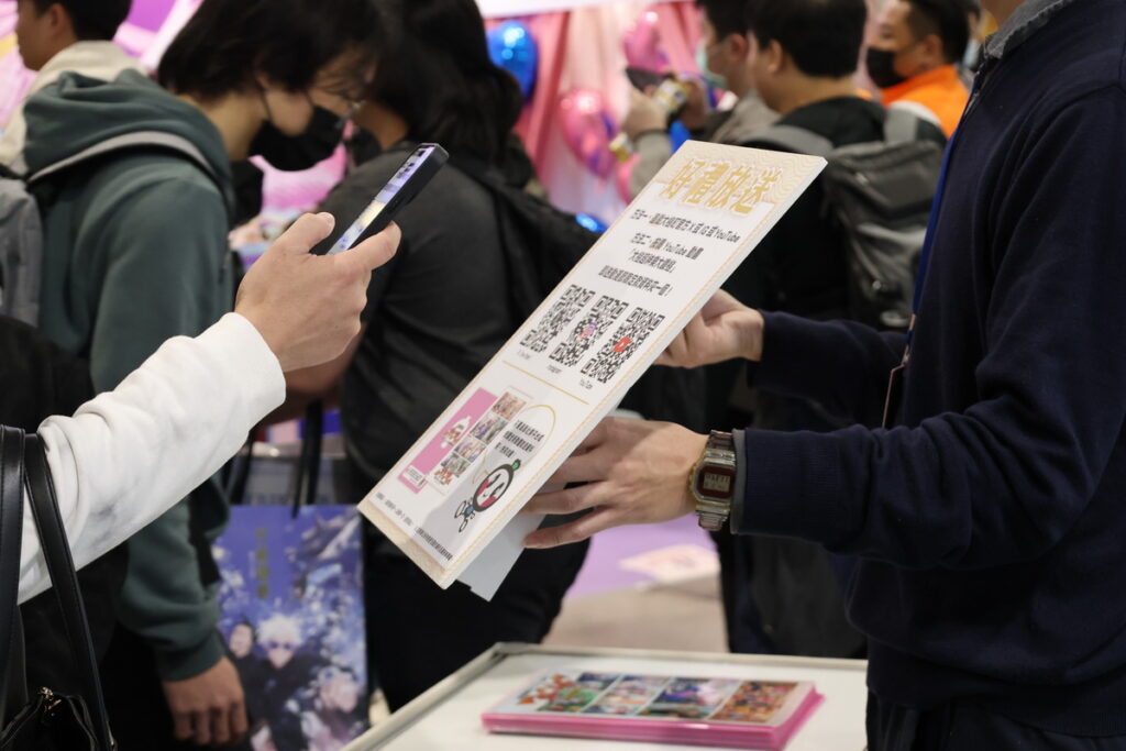 大槌町攤位只要打卡就送動漫節限定資料夾