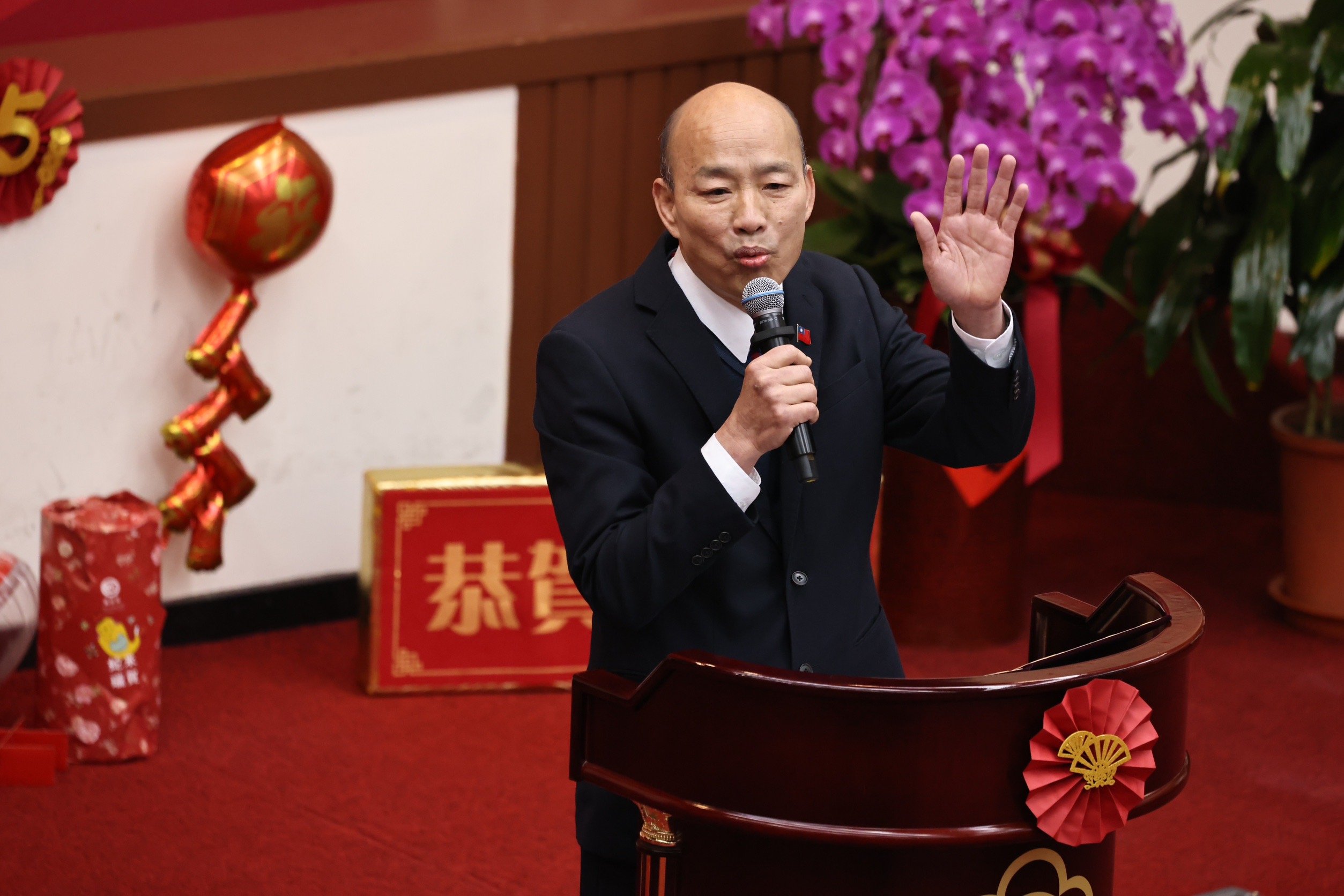 韓國瑜7日表示,台灣現在內外都非常辛苦,在這風雨急遽的時候,團結比什麼都重要。資料照片/林啟弘攝