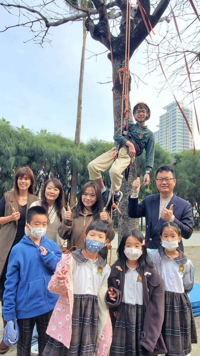 漾新聞|有影/中華藝校「攀樹」開學 從極限挑戰趣味中始業「登高望遠」