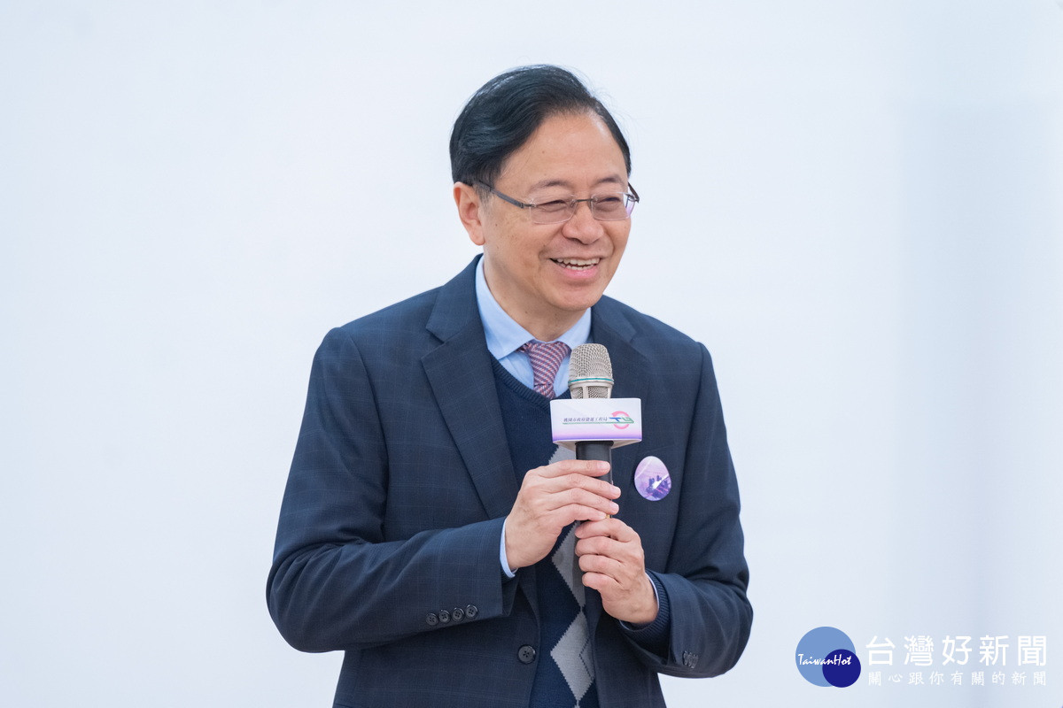 桃園市長張善政於「軌道經濟與城市發展國際論壇」中致詞。<br /><br />