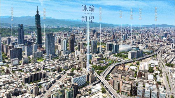 位處正基隆路上,500米親近捷運板南線市政府站,輕鬆串接松菸、大巨蛋、台北101,此外在松山高中散步3分鐘抵達、學區則有興雅國小、永吉國中。(詠綸建設提供)