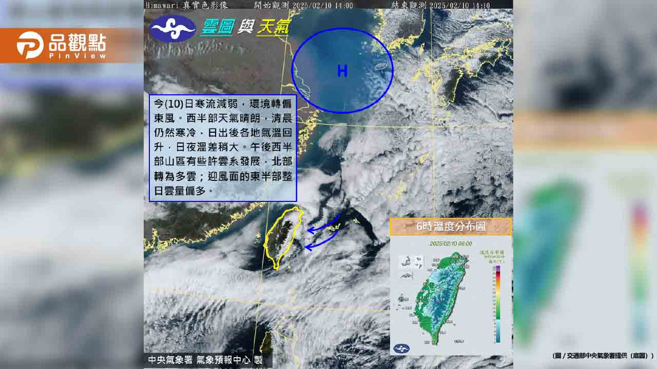 溫差大要變天了!元宵節「全台有雨」又濕又冷