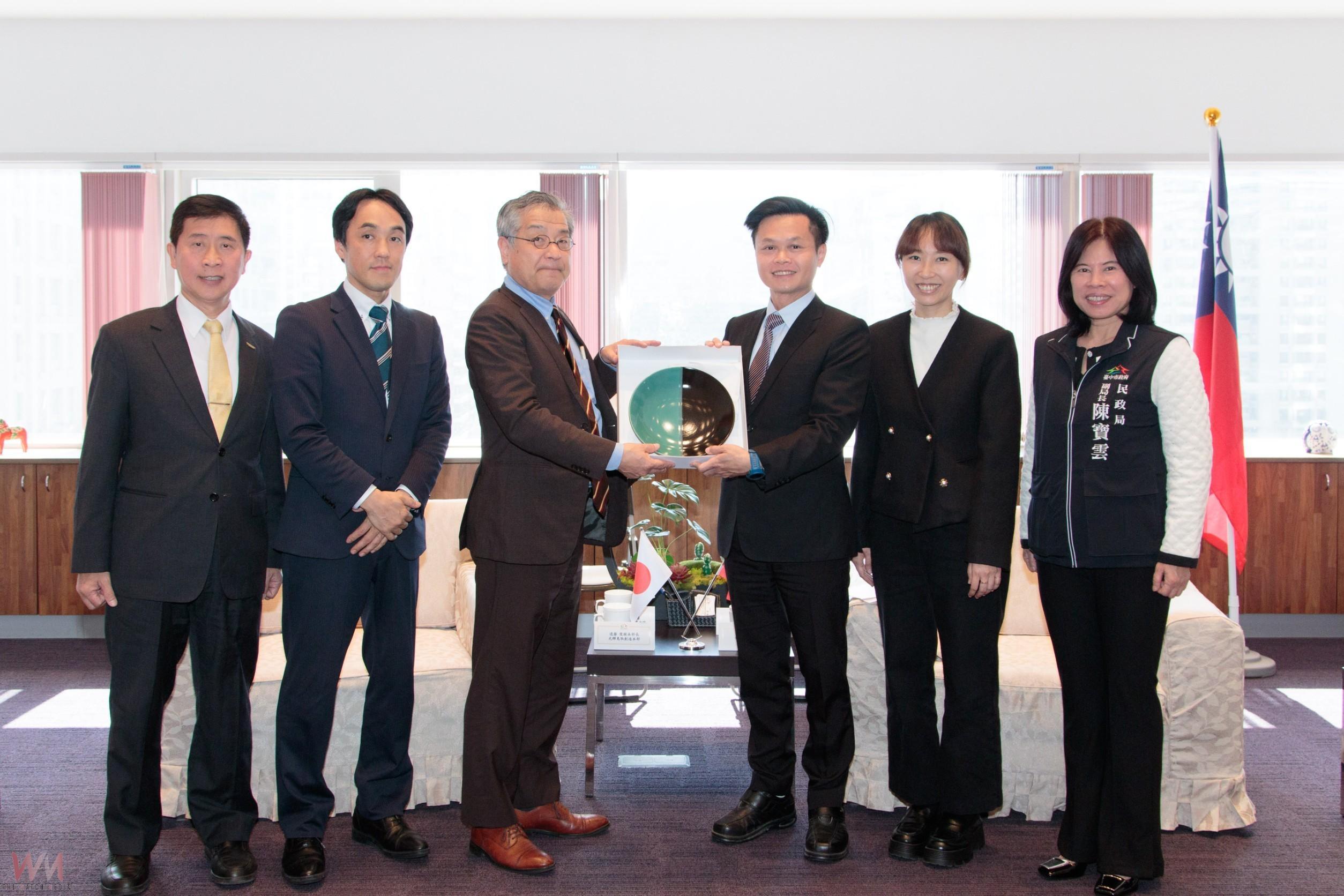 日本鳥取縣廳光輝鳥取創造本部長拜會中市府　展開各領域互動 深化交流
