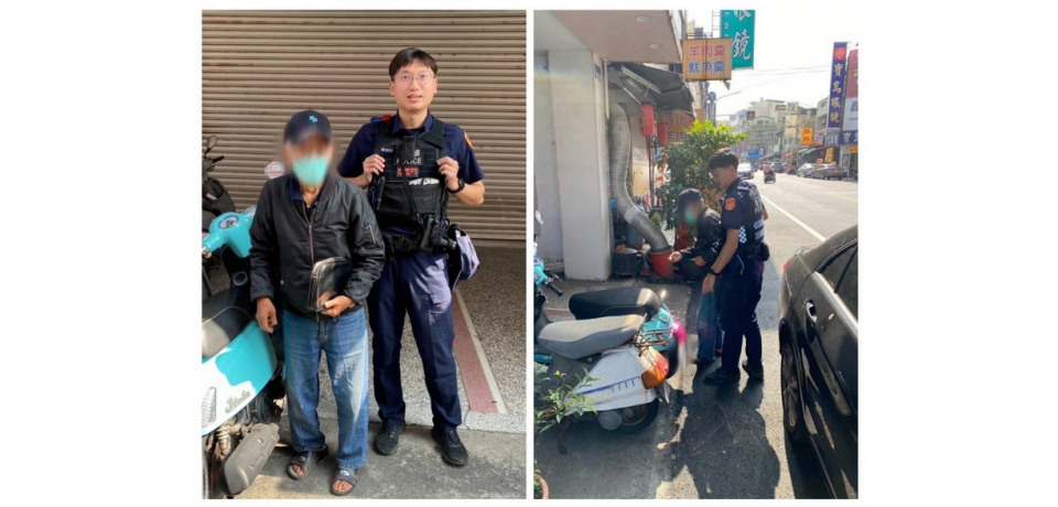老翁忘記機車停何處 斗南警分局新光警循線找回失車