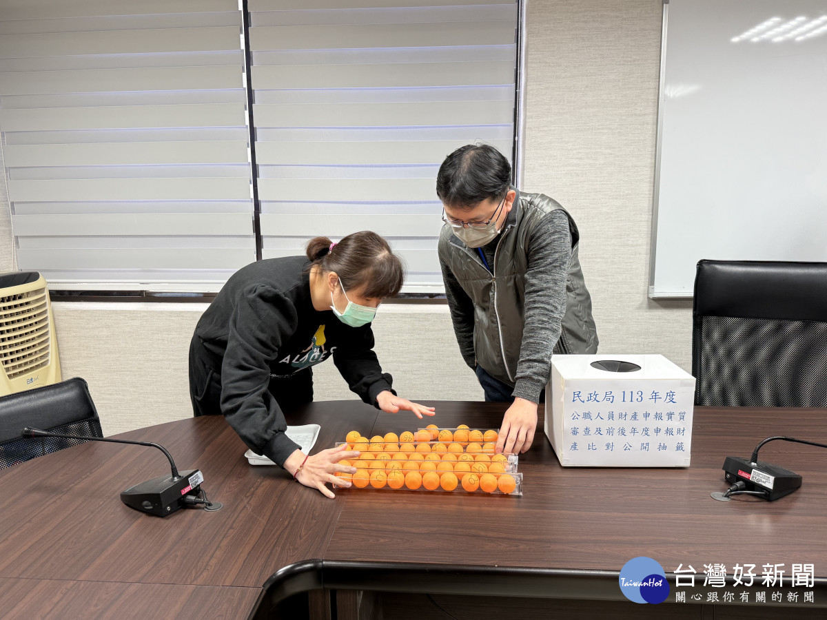 所有財產申報人員的籤。