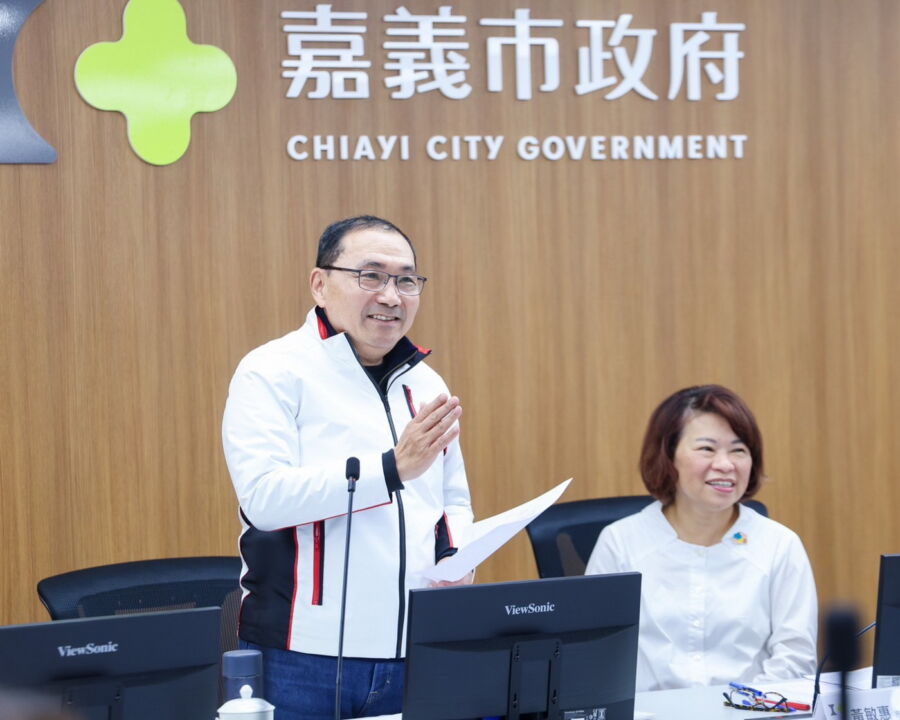 圖/新北市長侯友宜今(13)日率領市府團隊前往嘉義市進行市政交流。(新北市政府新聞局提供)
