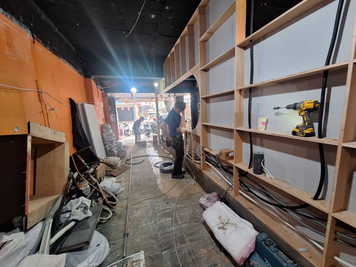 圖／柒息地會協助加盟者，落實店內裝潢、水電工程、器具設備等。