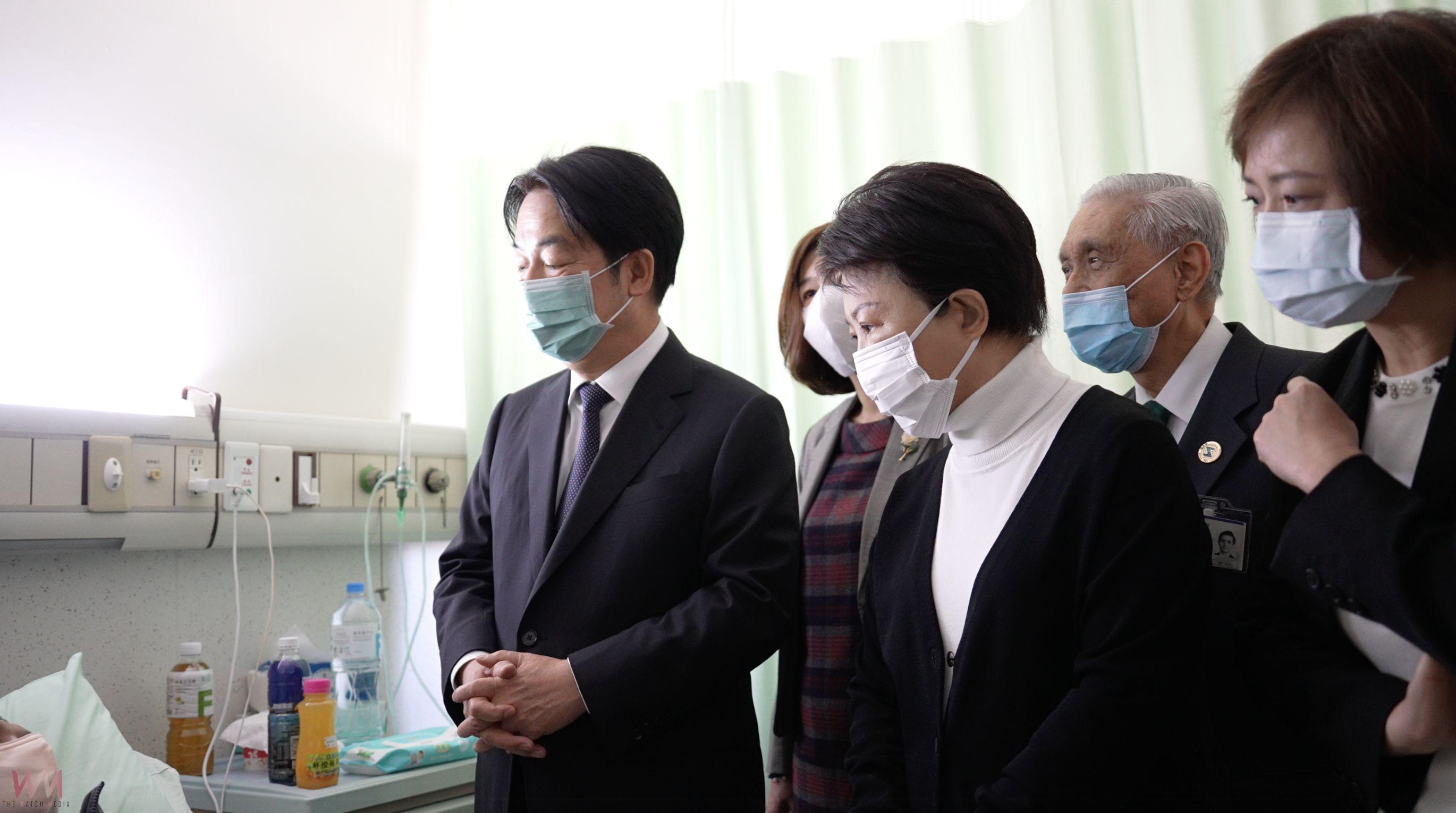 盧秀燕陪同賴清德總統探視新光三越氣爆傷者 中市府:中央地方攜手關懷協助 - https://www.watchmedia01.com