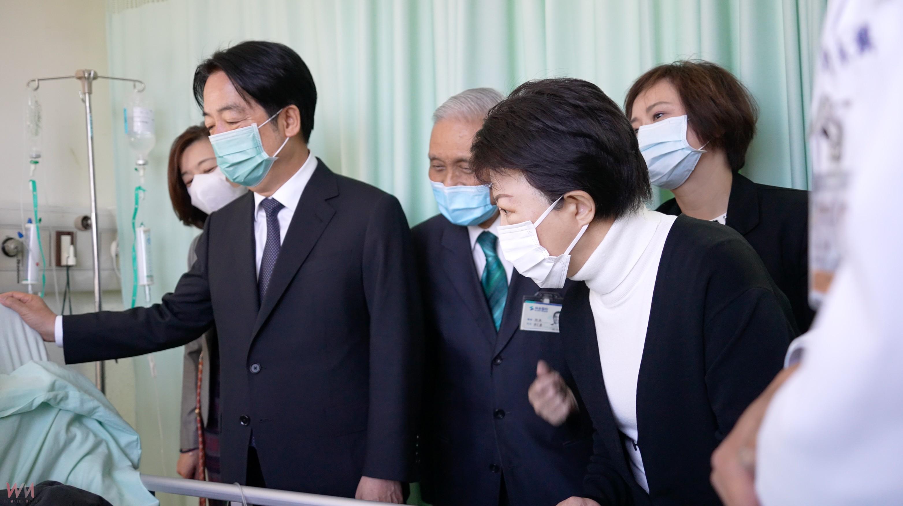 盧秀燕陪同賴清德總統探視新光三越氣爆傷者 中市府:中央地方攜手關懷協助 - https://www.watchmedia01.com