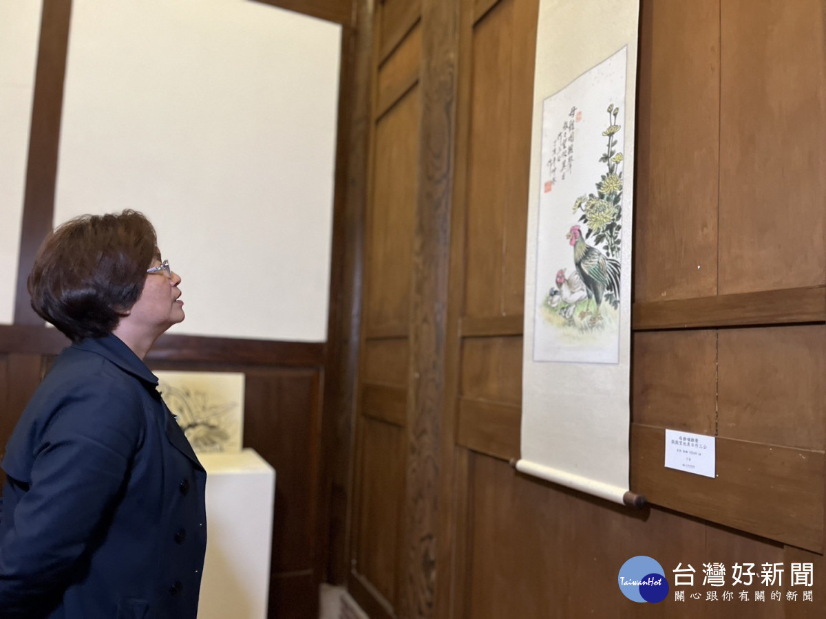 鶴棲別墅工藝展覽館展出陳穎派25件珍寶。圖/記者鄧富珍攝