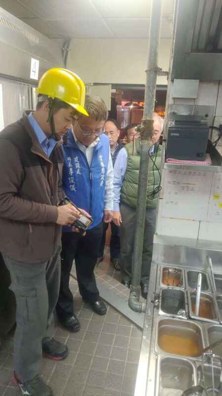 雲林縣府與欣雲天然氣公司對斗六大型商場進行安全檢查。(記者廖承恩翻攝)