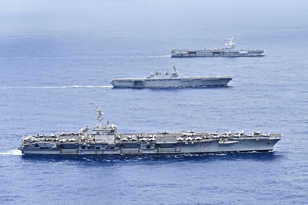 指共軍藉機恫嚇台灣 國防部批:麻煩製造者 206 照片來源:日本海上自衛隊臉書
