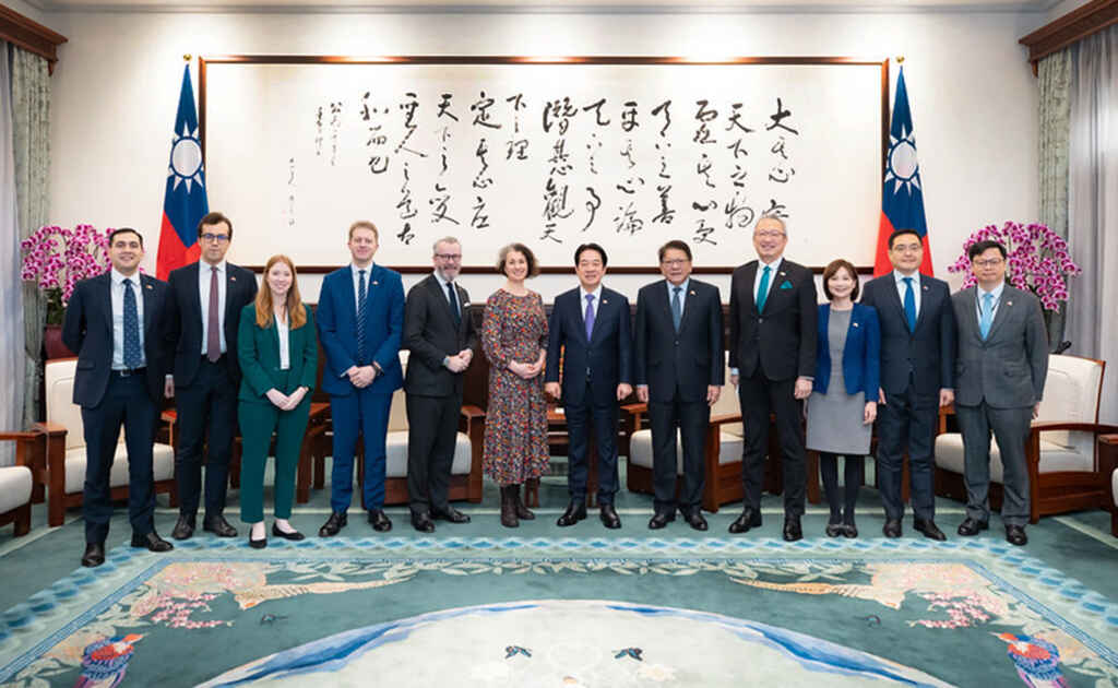▲總統接見英國國會「台英國會小組」訪問團(圖/總統府)