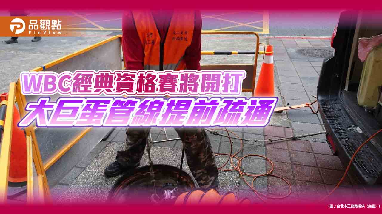 WBC經典資格賽將開打 北市衛工處:請不要躲下水道