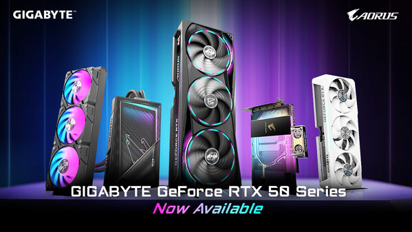 技嘉 GeForce RTX™ 50 系列顯示卡正式上市,散熱方案全面升級釋放極致效能