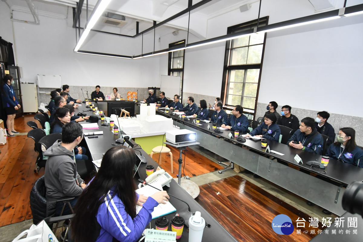 彰化縣政府取經臺北市政府,參訪臺北「大巨蛋」友好交流。圖/彰化縣政府提供