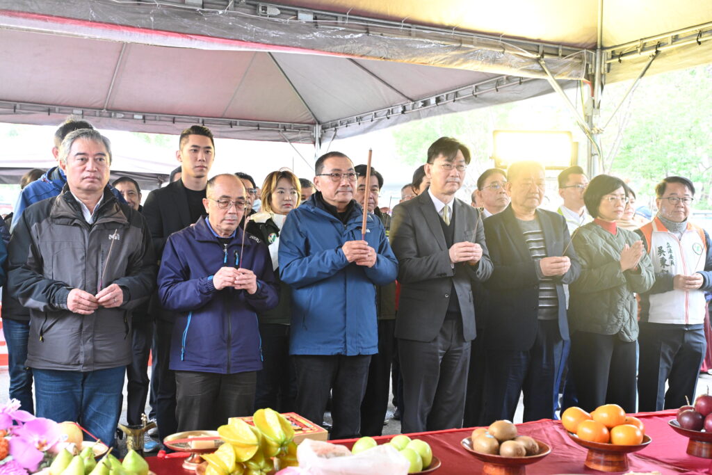潭底溝抽水站更新工程動土 侯友宜：持續完善都會防洪系統