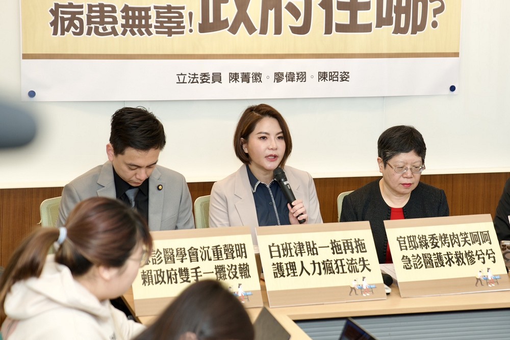 陳菁徽為累癱醫護請命　廖偉翔憂國安問題、牛煦庭要林靜儀下台 221