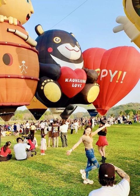 高雄熊出國了!高雄熱氣球首度飛向國際 2025泰國清萊聖獅熱氣球節浪漫升空