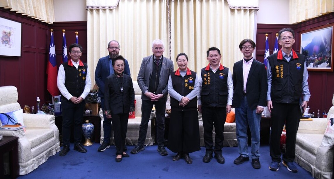 德國前瑪則海姆市長拜會花蓮縣長徐榛蔚  讚嘆災害應變效率