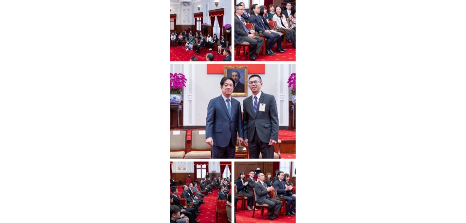 雲林縣警察局副隊長劉丁心獲總統賴清德親自勉勵