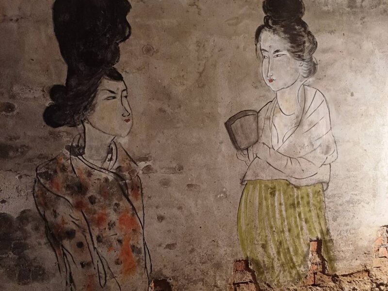 圖文:手指油畫創舊大師匡乙 非賣珍藏版228假期老塘湖藝術村展出 門票買三送一。