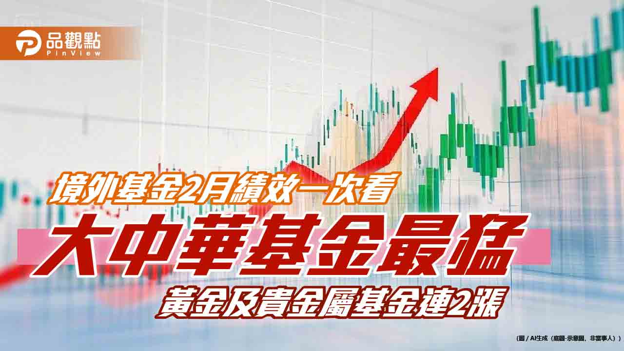 境外基金2月績效表秒懂!大中華基金飆漲近10% 印度基金又墊底