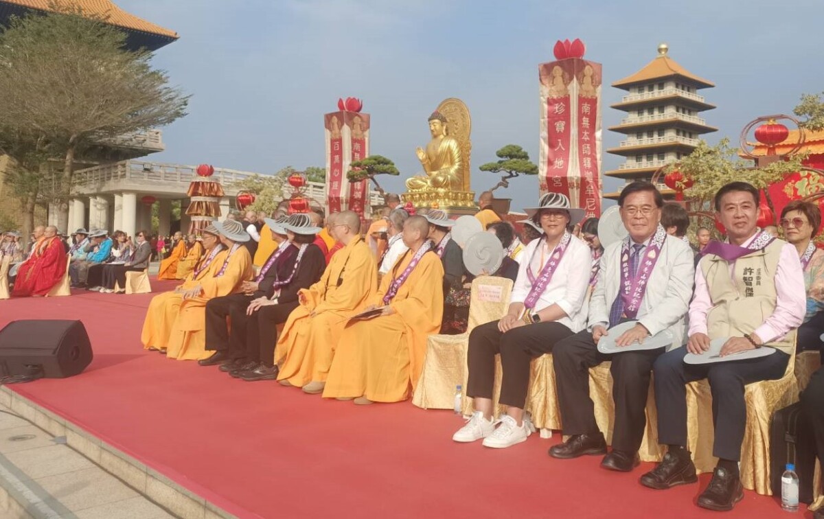 ▲圖：佛光山2025地宮珍寶入宮，立委許智傑親逢盛事。( 記者李堂安攝)