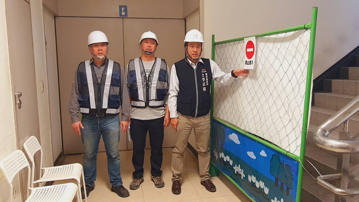 ▲整體安全梯動線查察。(圖/中市府提供)