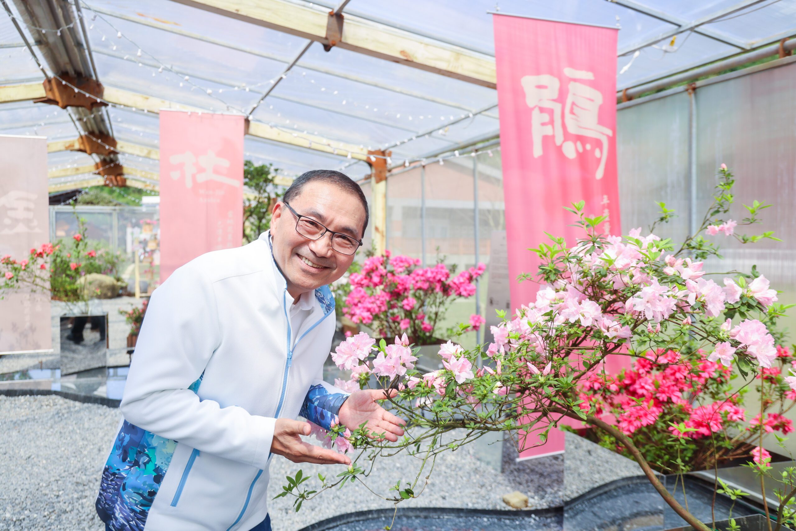 萬金杜鵑花展綻放 侯友宜邀民眾「一起出花」 至萬里金山賞杜鵑