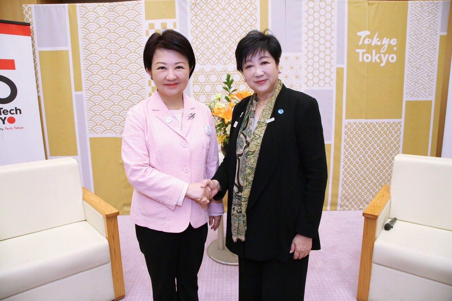 城市外交歷史性一刻！盧秀燕、小池知事「雙女性首長」會晤　互勉幸福城市再創佳績