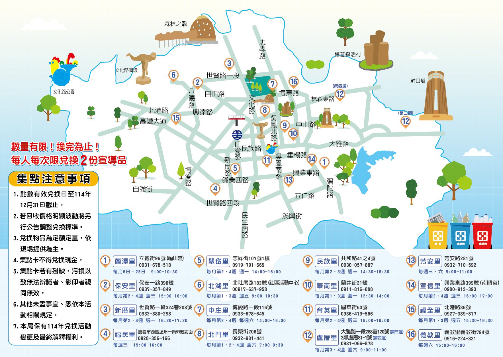 回收便利讚　資源「抵嘉」換