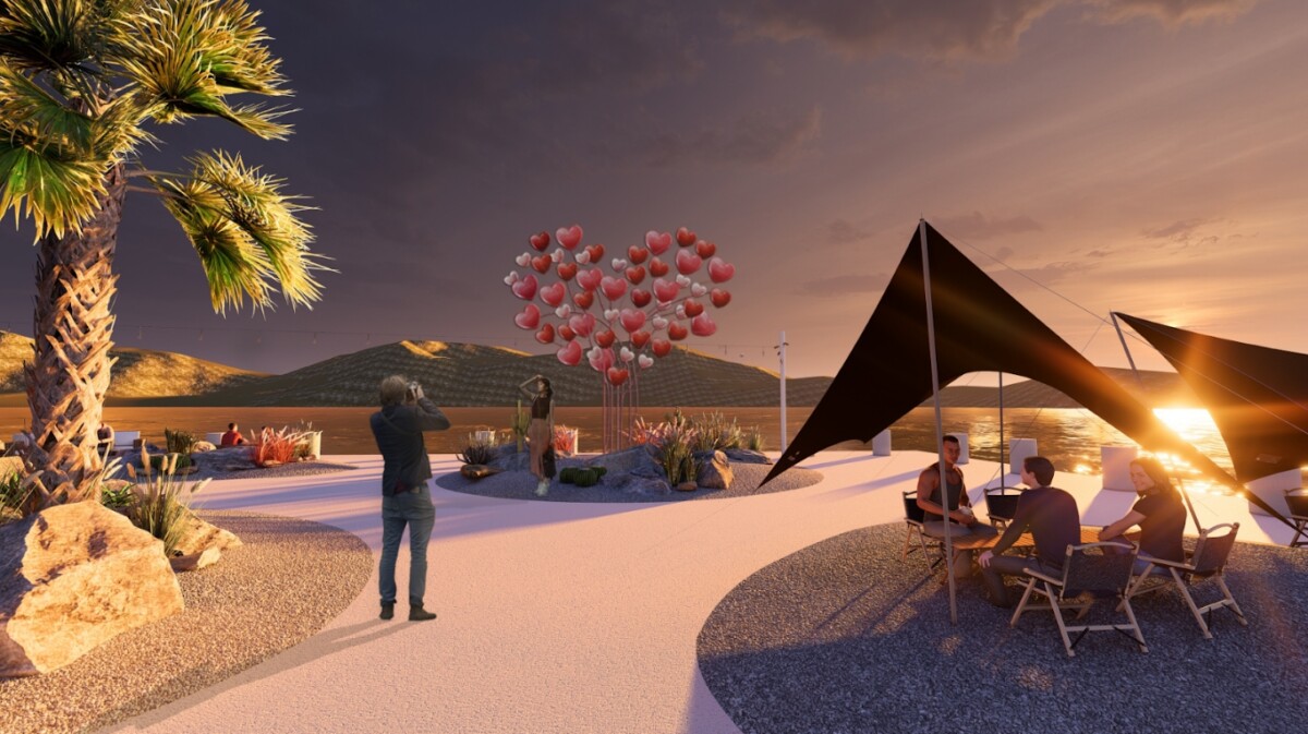 ▲新濱町海洋廚房最美夕陽約會勝地示意圖。(圖/國揚集團提供)