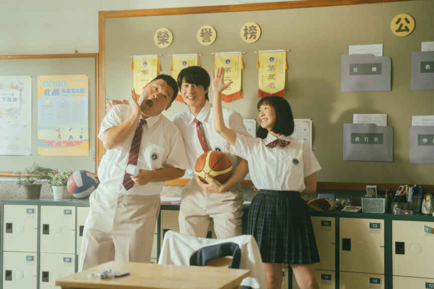 ▲電影《夏日最後的祕密》曝熱血青春同學陣容。左起張宸呈、黃柏峰、鄭穎。（阿榮影業提供）